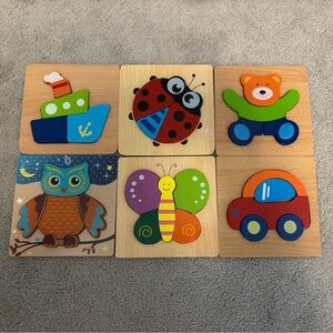 Montessori Wooden Puzzle Set